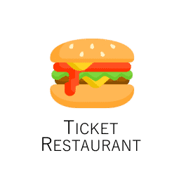 Ticket restaurant pictogram