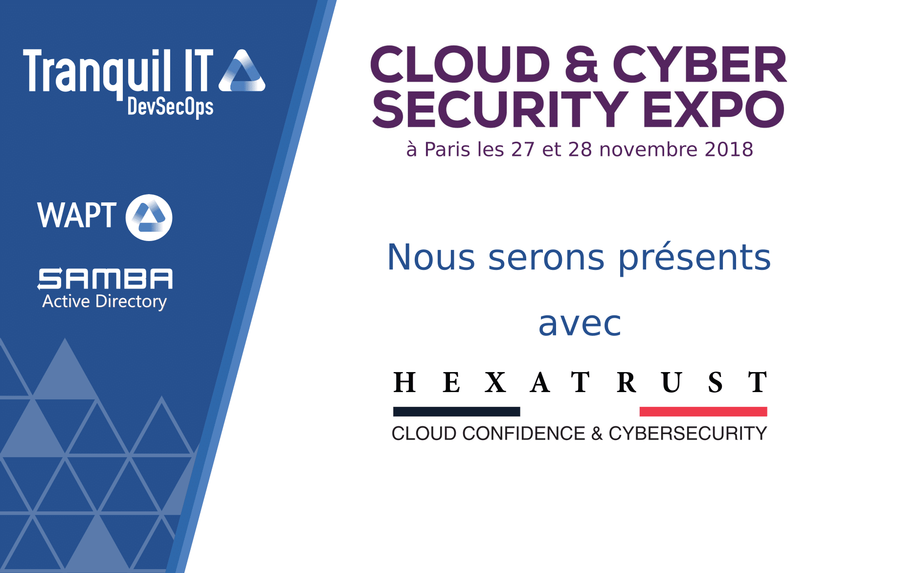 Tranquil IT présent au cloud and cyber security expo